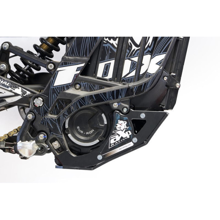 Sabot pehd 6mm AXP surron light bee 2021-23 noir | Oxmoto
