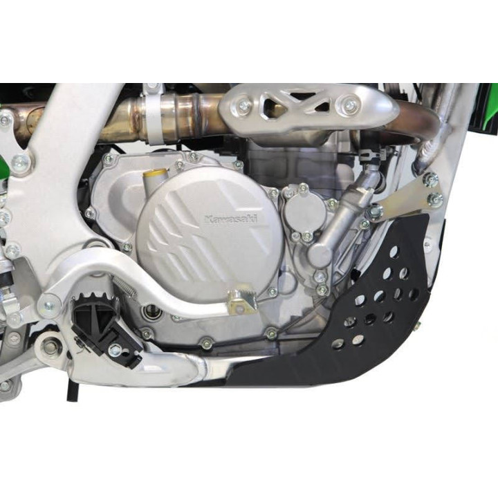Sabot pehd 6mm AXP Kawasaki kx250 2021-24 noir | Oxmoto