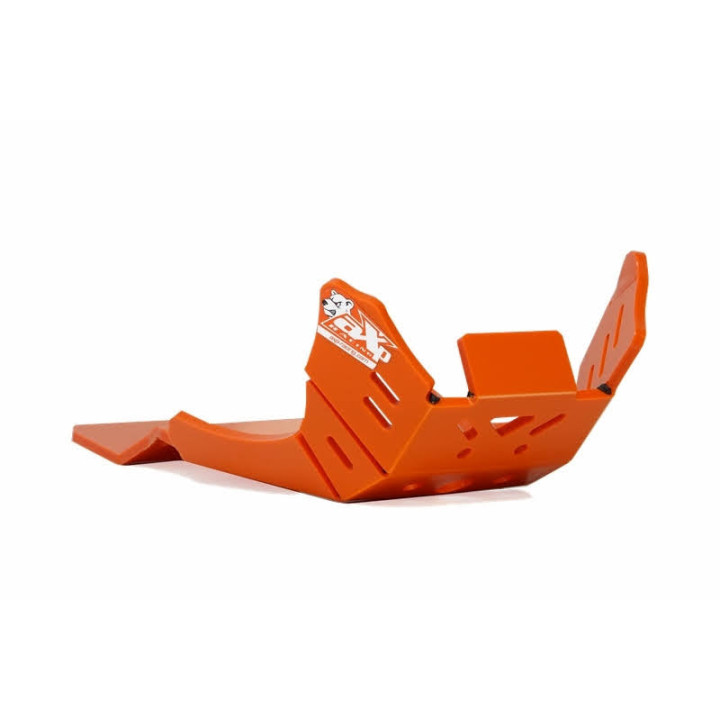 Sabot pehd 8mm avec protection de biellette AXP KTM 125sx-125xc 2023-26 orange