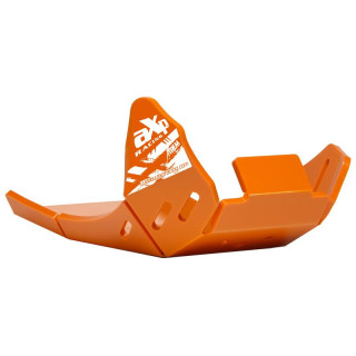 Sabot pehd 8mm avec protection de biellette AXP KTM 250/300 exc 2024-26 orange