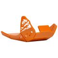 Sabot pehd 8mm avec protection de biellette AXP KTM 250/300 exc 2024-26 orange