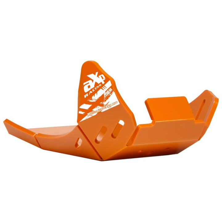 Sabot pehd 8mm avec protection de biellette AXP KTM 250/300 exc 2024-26 orange
