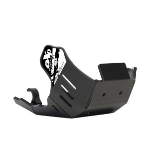 Sabot pehd 8mm avec protection de biellette AXP KTM 250/350 excf-350xwf 2024-26 noir