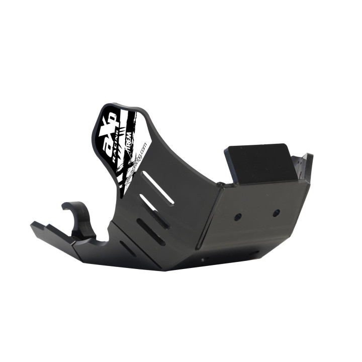 Sabot pehd 8mm avec protection de biellette AXP KTM 250/350 excf-350xwf 2024-26 noir
