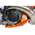 Sabot pehd 8mm avec protection de biellette AXP KTM 250/300 exc 2024-26 orange
