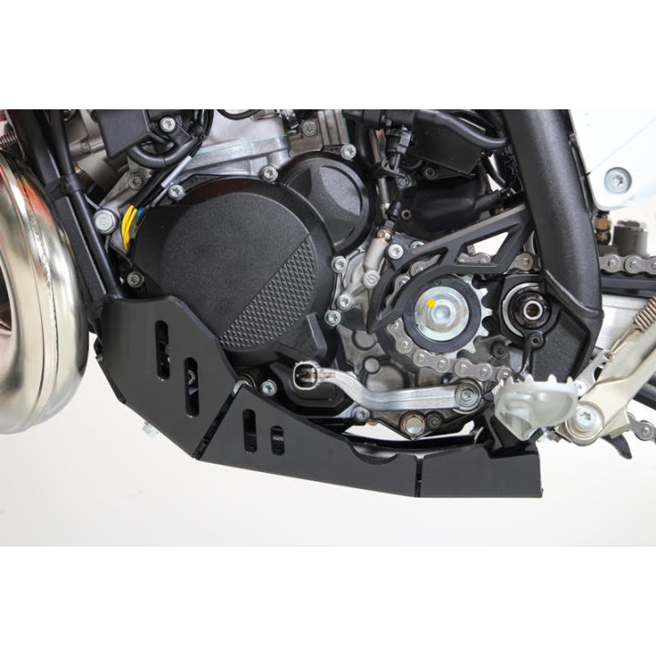 Sabot pehd 8mm avec protection de biellette AXP KTM 250/300 exc 2024-26 noir