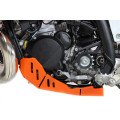 Sabot pehd 8mm avec protection de biellette AXP KTM 250/300 exc 2024-26 orange