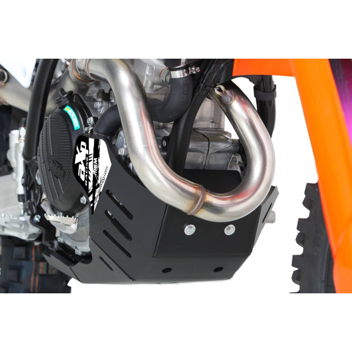 Sabot pehd 8mm avec protection de biellette AXP KTM 250/350 excf-350xwf 2024-26 noir
