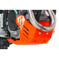 Sabot pehd 8mm avec protection de biellette AXP KTM 250/350 excf-350xwf 2024-26 orange