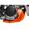 Sabot pehd 8mm avec protection de biellette AXP KTM 250/350 excf-350xwf 2024-26 orange