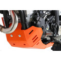 Sabot pehd 8mm avec protection de biellette AXP KTM 250/350 excf-350xwf 2024-26 orange