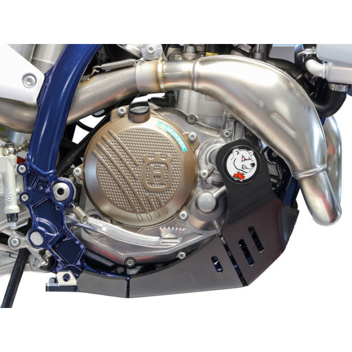 Sabot pehd 8mm avec protection de biellette AXP KTM 450/500 excf 2024-26 noir
