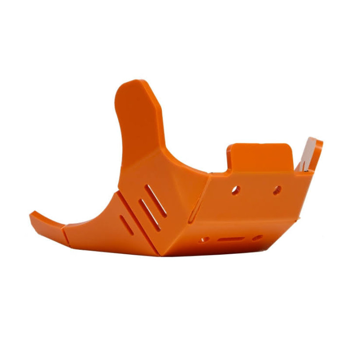Sabot pehd 8mm avec protection de biellette AXP KTM 450/500 excf 2024-26 orange