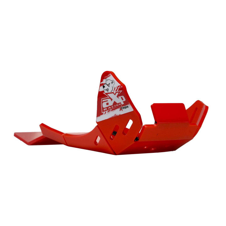 Sabot pehd 8mm avec protection de biellette AXP Gas Gas 250/300 ec/mc 2024-26 rouge