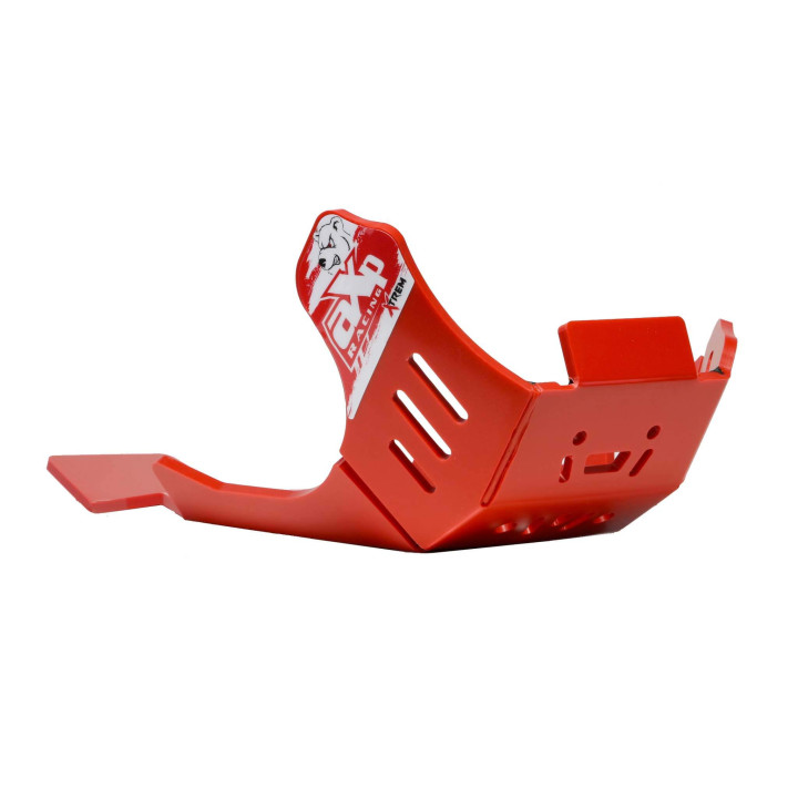 Sabot pehd 8mm avec protection de biellette AXP Gas Gas 250/350 ecf/mcf 2024-26 rouge
