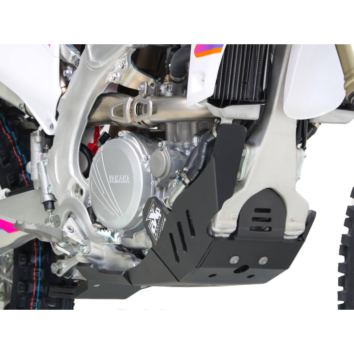 Sabot pehd 8mm avec protection de biellette AXP Yamaha yz250f 2024-26 noir