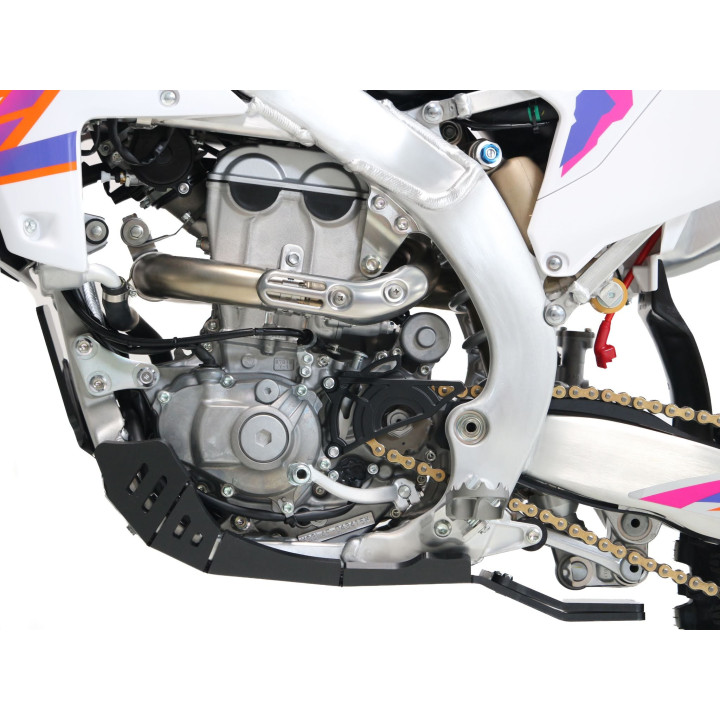 Sabot pehd 8mm avec protection de biellette AXP Yamaha yz250f 2024-26 noir
