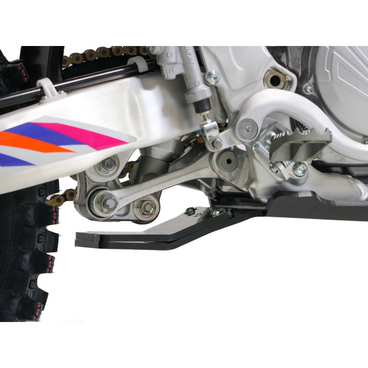 Sabot pehd 8mm avec protection de biellette AXP Yamaha yz250f 2024-26 noir