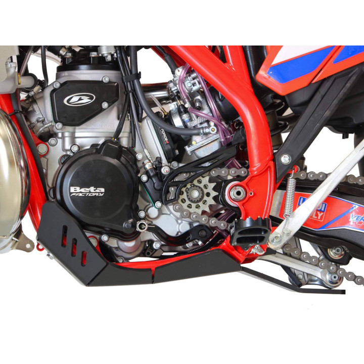 Sabot pehd 8mm avec protection de biellette AXP Beta 250/300 rr/race 2024-25 noir