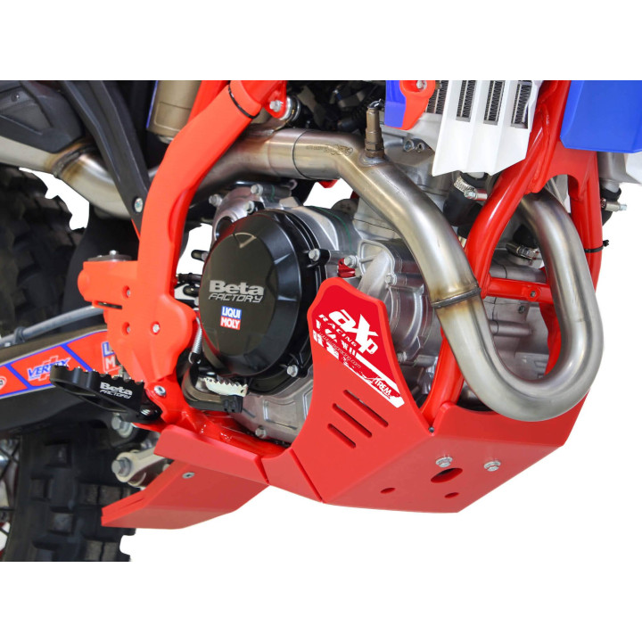 Sabot pehd 8mm avec protection de biellette AXP Beta 4T rr/race 2024-25 rouge