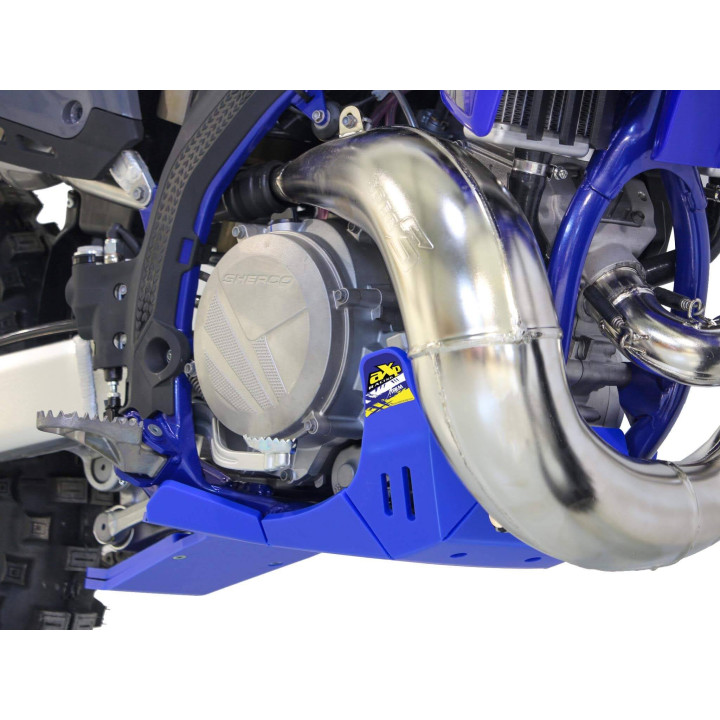 Sabot pehd 8mm avec protection de biellette AXP sherco 250/300 se 2025-26 bleu