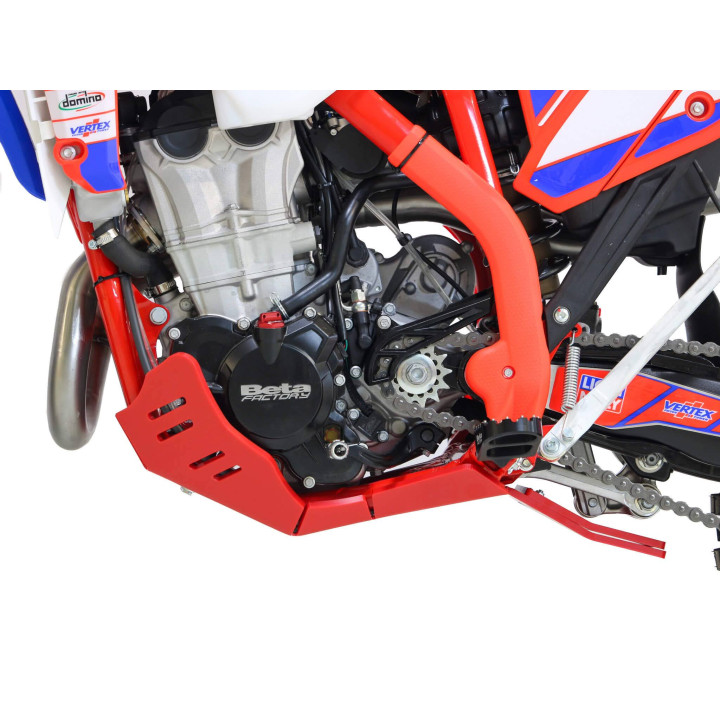 Sabot pehd 8mm avec protection de biellette AXP Beta 4T rr/race 2024-25 rouge