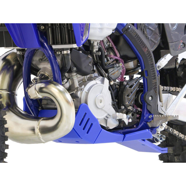 Sabot pehd 8mm avec protection de biellette AXP sherco 250/300 se 2025-26 bleu