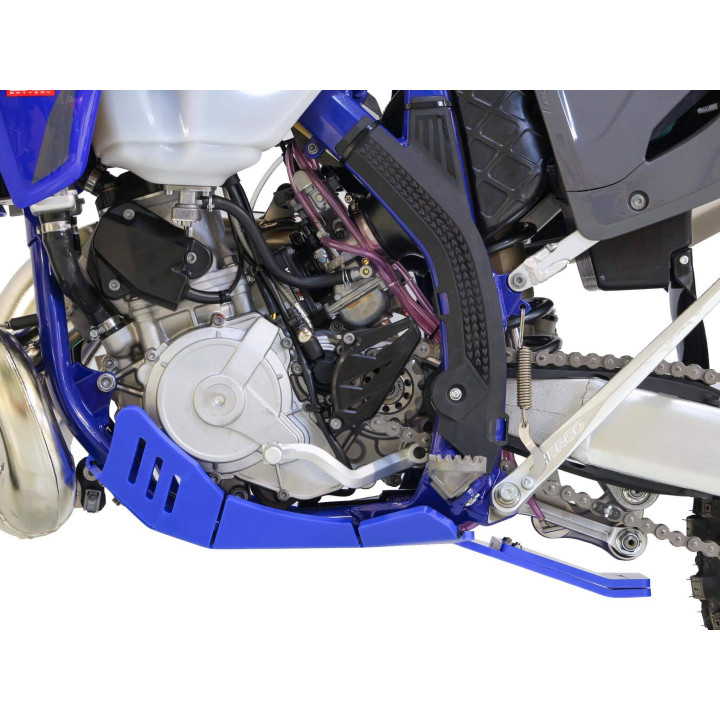 Sabot pehd 8mm avec protection de biellette AXP sherco 250/300 se 2025-26 bleu