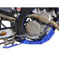 Sabot pehd 8mm avec protection de biellette AXP sherco 250/300 sef 2025-26 bleu