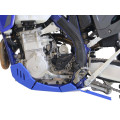 Sabot pehd 8mm avec protection de biellette AXP sherco 450/500 sef 2025-26 bleu