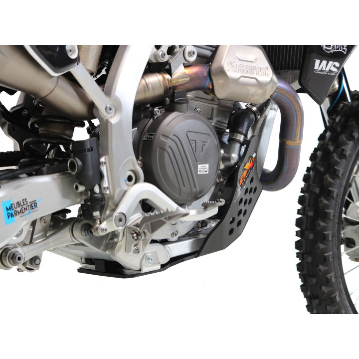 Sabot pehd 6mm AXP Triumph tf250x 2024-26 noir | Oxmoto