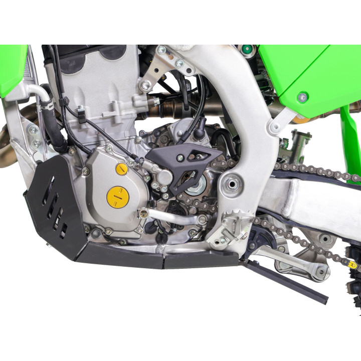 Sabot pehd 8mm avec protection de biellette AXP Kawasaki kx250-kx250x 2025-26 noir