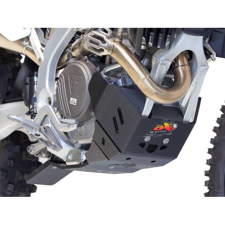 Sabot pehd 8mm avec protection de biellette AXP Triumph tf450x-tf450e 2025-26 noir