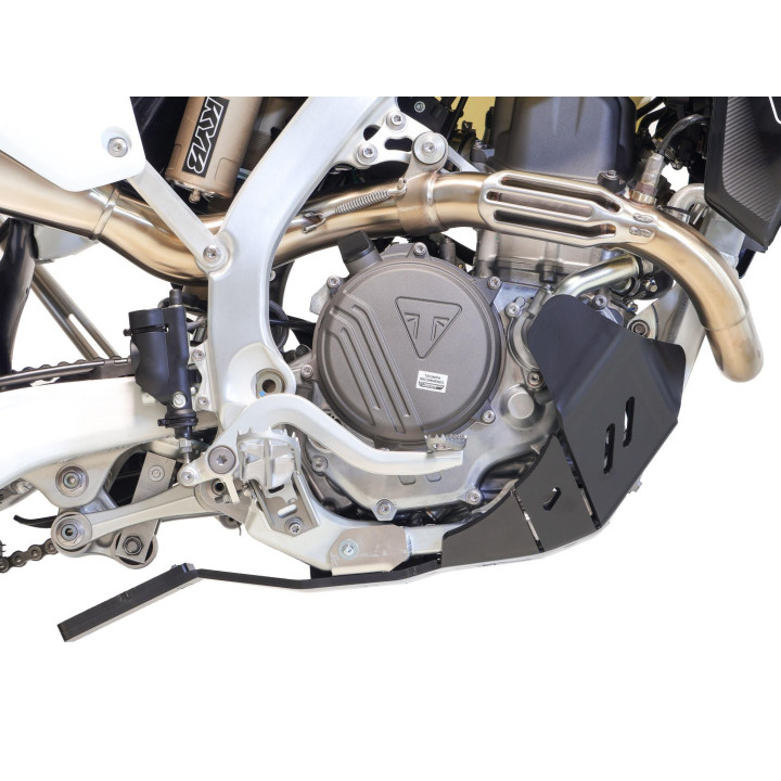 Sabot pehd 8mm avec protection de biellette AXP Triumph tf450x-tf450e 2025-26 noir