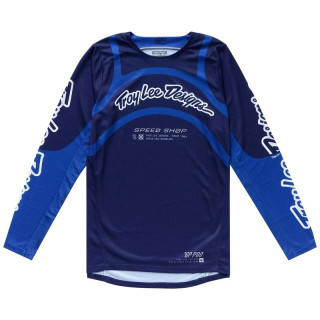 Maillot TROY LEE DESIGNS GP Pro Swerve - Navy/bleu | Oxmoto