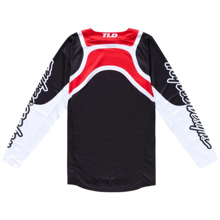 Maillot TROY LEE DESIGNS GP Pro Swerve - noir/rouge | Oxmoto