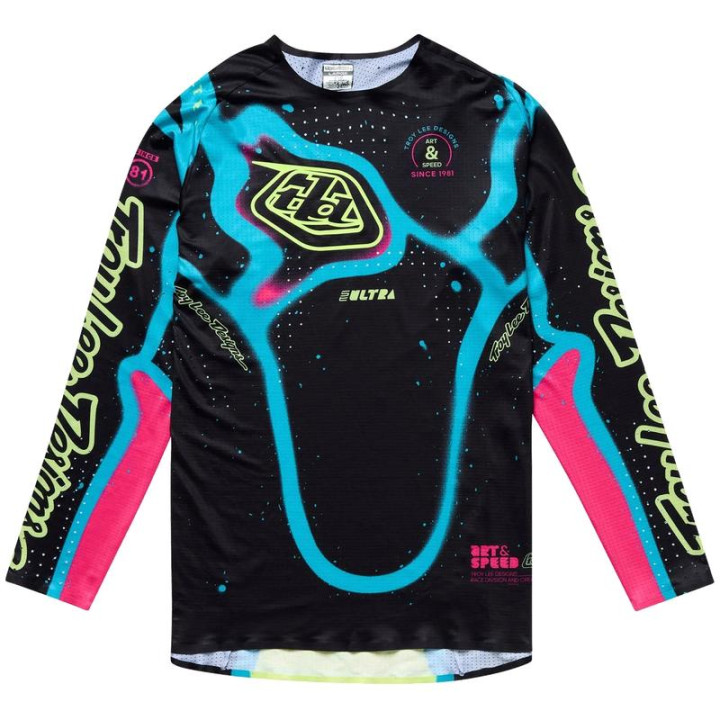 Maillot TROY LEE DESIGNS SE Ultra Membrane - noir/jaune
