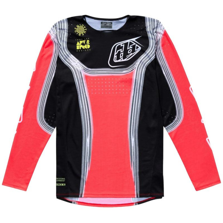 Maillot TROY LEE DESIGNS SE Pro Stripes - Infra Red/noir