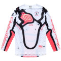 Maillot TROY LEE DESIGNS SE Ultra Membrane - blanc/Infra Red