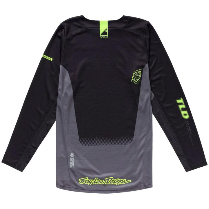 Maillot TROY LEE DESIGNS Scout GP Pro Fade Out - noir