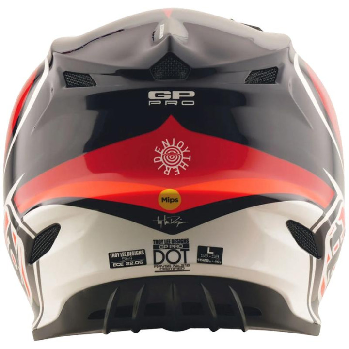 Casque enfant TROY LEE DESIGNS GP Pro Crossover - noir/rouge