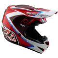 Casque TROY LEE DESIGNS GP Shutter - rouge/blanc | Oxmoto