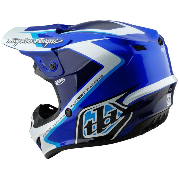 Casque enfant TROY LEE DESIGNS GP Shutter - bleu/blanc