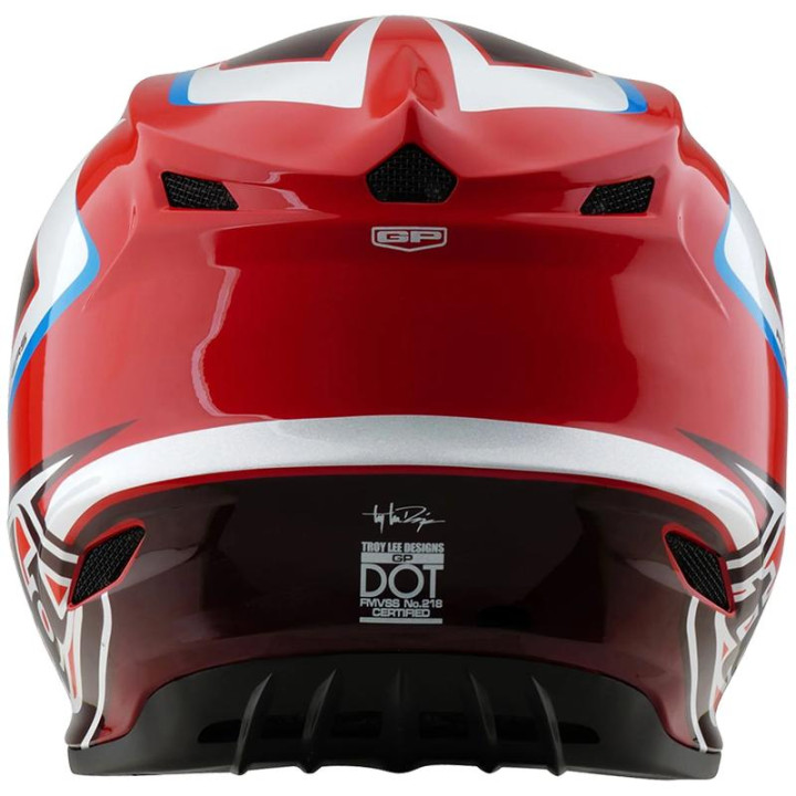 Casque TROY LEE DESIGNS GP Shutter - rouge/blanc | Oxmoto