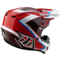 Casque TROY LEE DESIGNS GP Shutter - rouge/blanc | Oxmoto