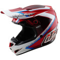 Casque TROY LEE DESIGNS GP Shutter - rouge/blanc | Oxmoto