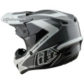 Casque TROY LEE DESIGNS GP Shutter - gris/blanc | Oxmoto