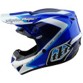 Casque TROY LEE DESIGNS GP Shutter - bleu/blanc | Oxmoto