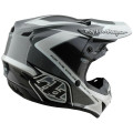 Casque TROY LEE DESIGNS GP Shutter - gris/blanc | Oxmoto