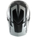 Casque TROY LEE DESIGNS GP Shutter - gris/blanc | Oxmoto